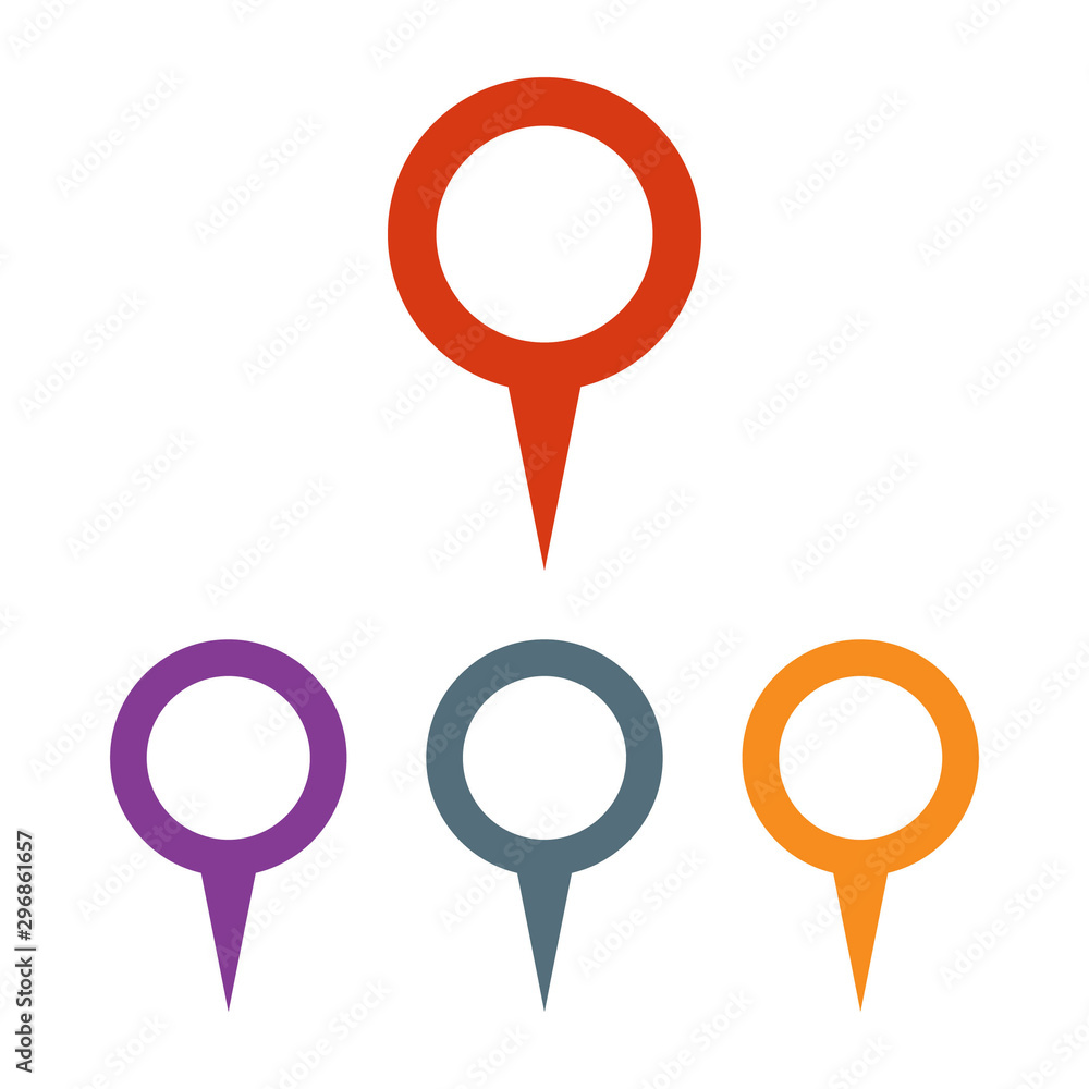 Poster map pointer location symbolfor your website design