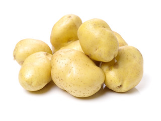 New potato isolated on white background 