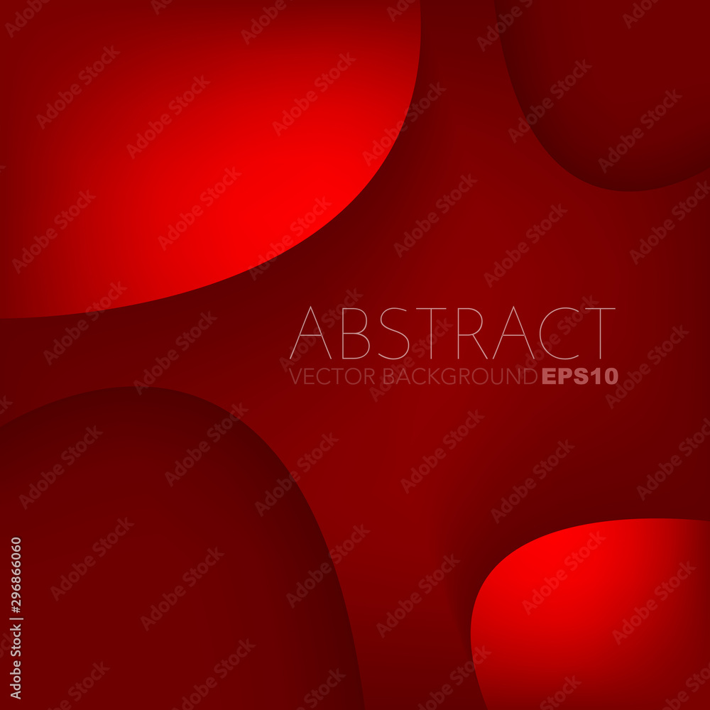 Poster red background with place for your text