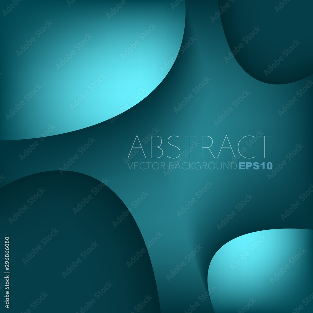 Poster abstract blue background with copy space for your text