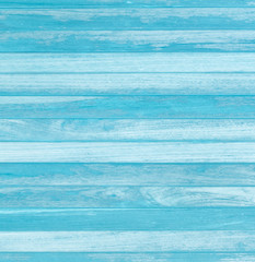 Blue wood wall plank texture or background.