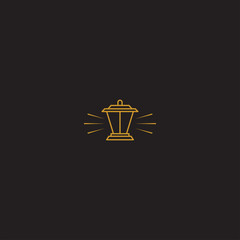 Lantern Logo Icon Design Template Vector Illustration