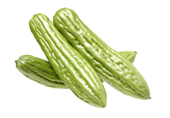 Bitter melon , Bitter gourd on white background
