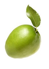 Fresh juicy jujube isolated on white background