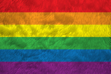 Towel fabric pattern flag of LGBTQ+. The concept of lgbtq community.