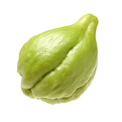 Chayote on a white background