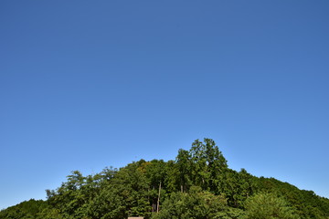 Obraz premium あさひ山と空