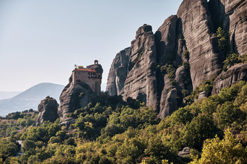 monastery on rocks Meteora Greece