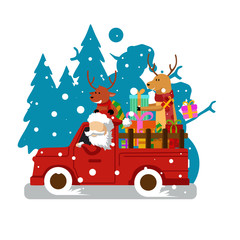 CHRISTMAS FLAT ILLUSTRATION