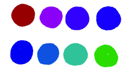 Colorful watercolor splash set for your design, vector.