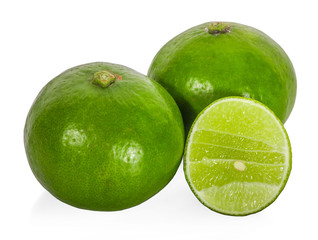 Lime isolated on white background