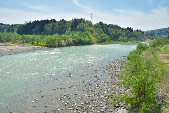 千曲川風景 千曲川 風景の写真素材 - PIXTA