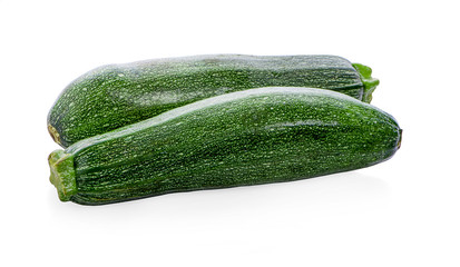 Fresh zucchini isolated on white