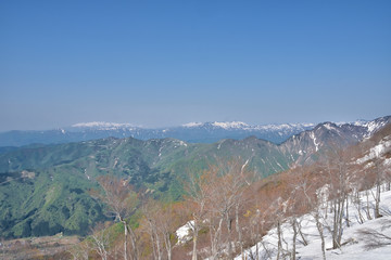 Fototapeta na wymiar 新潟　八海山からの景色