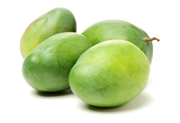 mangos on white background 
