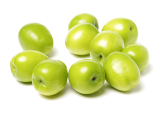 Fresh juicy jujube isolated on white background
