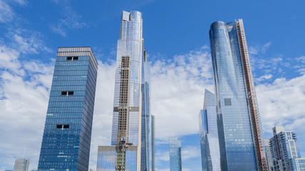 Fototapeta premium New York, NY, USA. View of skyscrapers at the Hudson Yards. The new neighborhood on the West Side of Midtown Manhattan