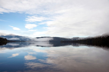 Beautiful scenery,Lake Mapourika,New Zealand
