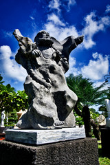 Fantastic sculpture in marble on sky- Vietnam fall of 2019