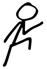 Abstract funny man sketch background