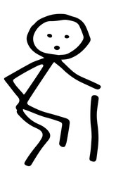 Old man funny sketch background