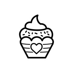 Cupcake icon trendy