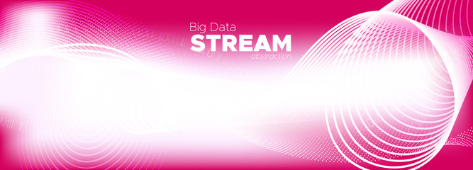 Glow Binary Background. Matrix Digits. Shiny 