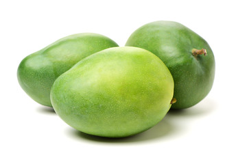 mangos on white background 
