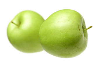 Green apple isolated on white background