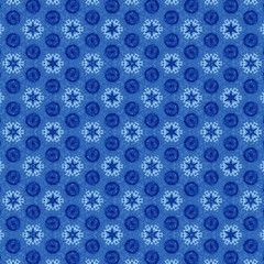 blue Repetitive pattern background. Vintage decorative elements