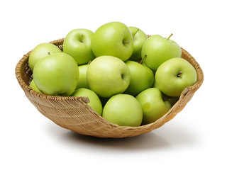 Green apple isolated on white background