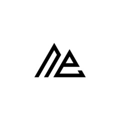 Letter NE logo icon design template elements