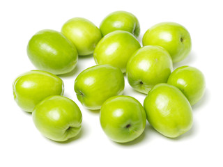 Fresh juicy jujube isolated on white background