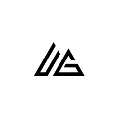 Letter UG logo icon design template elements