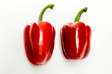 red pepper isolated on white background