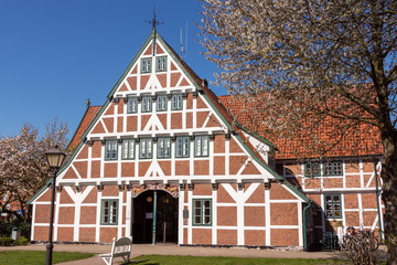 Das Rathaus in Jork, Niedersachsen