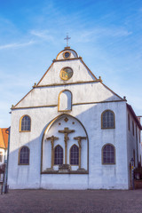 Fototapeta na wymiar Die Gymnasialskirche (Kleine Kirche) in Osnabrück, Niedersachsen