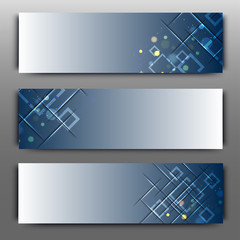 Creative abstract website headers or banners.