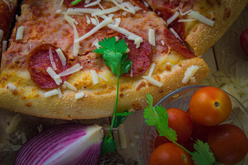 Rica y deliciosa pizza casera