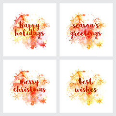 Typographic Collection for Christmas celebration.