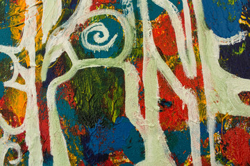 Detail of the Painting as a Background