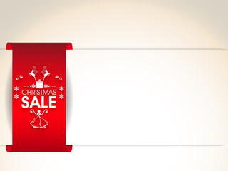 Christmas Sale Poster, Banner or Flyer design.