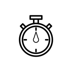Stopwatch icon trendy
