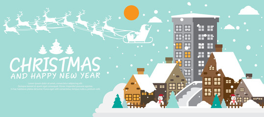 Christmas banner for layout design background