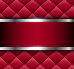 Red abstract background with square pattern