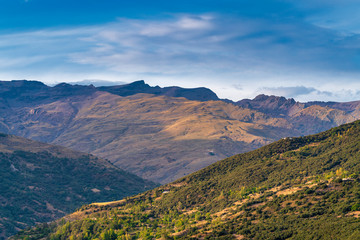 Naklejka premium mountainous landscape of Sierra Nevada (Spain)