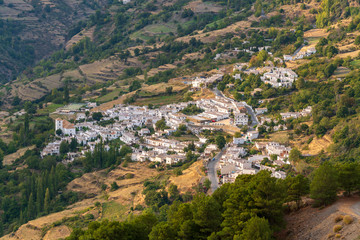 Fototapeta na wymiar The village of Bubion in the upper part of La Alpujarra (Spain)