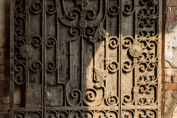 metal work on a door in Tbilisi, Georgia