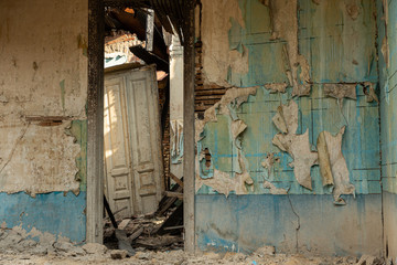 ruins of an abandoned house, Tbilisi, Georgia