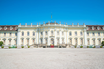 Fototapeta na wymiar Ludwigsburg Palace (Schloss Ludwigsburg) in Baden Wurttemberg, Germany